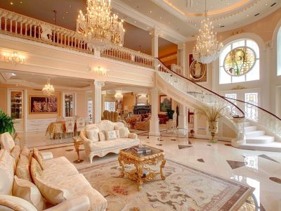 Beautiful luxury living room with interior